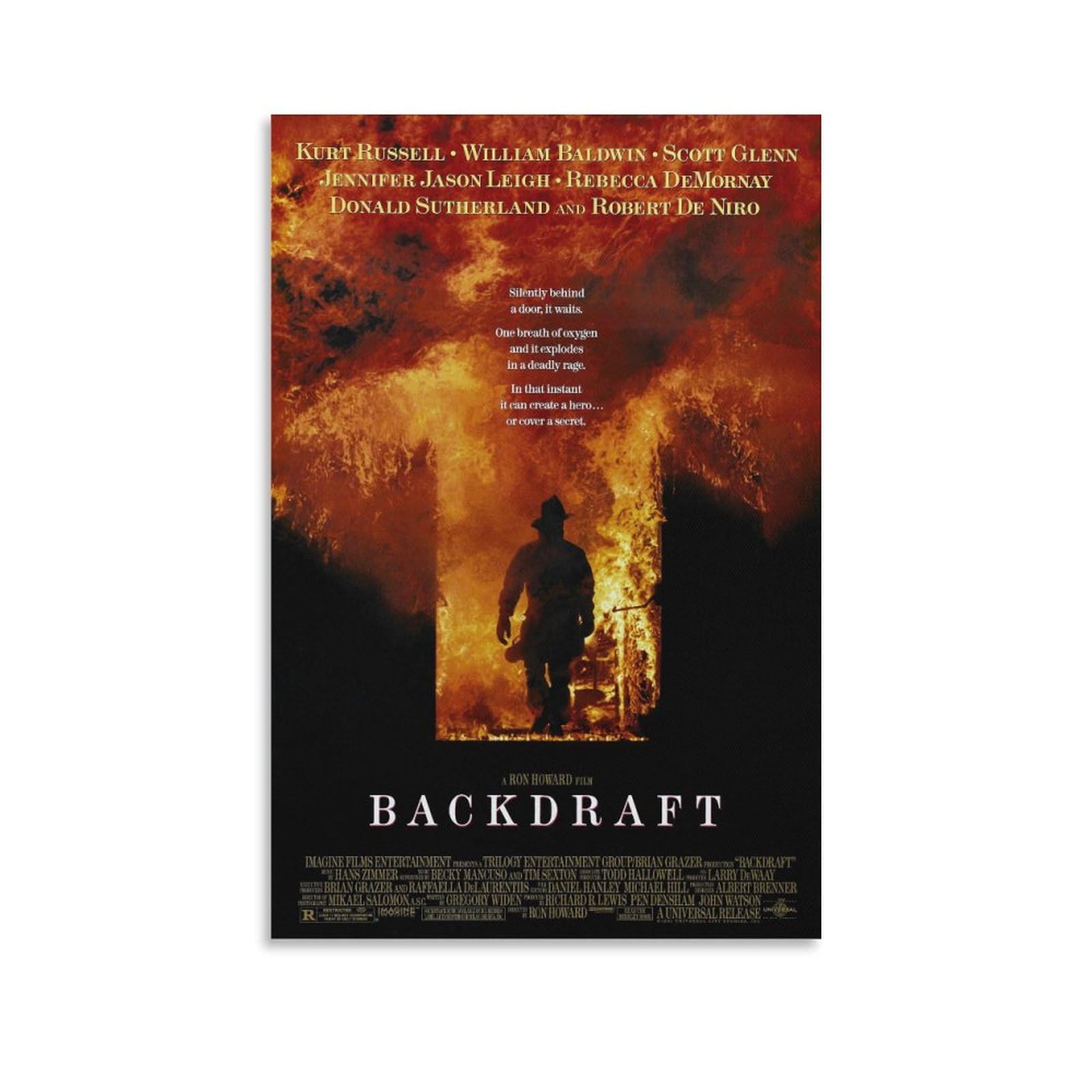 バックドラフト　BACKDRAFT 映画ポスター Amazon.co.jp: キャンバスポスターBackdraftバックドラフト映画